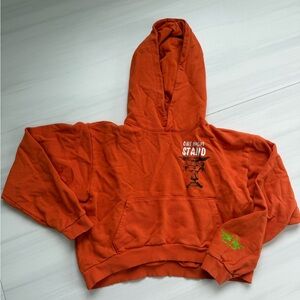 Orange Graphic Hoodie